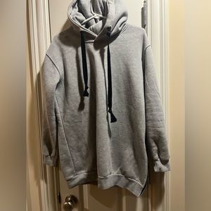 Gray Zippered Hoodie